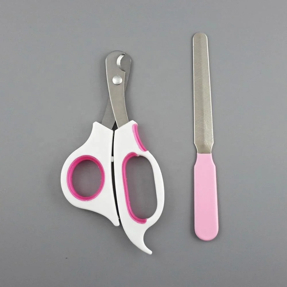 Slip Proof Stainless Steel Grooming  Poodle Pet Cat Nail Scissor Pet Nail Clippers Kitten Nail Clippers set Great for Small Pets