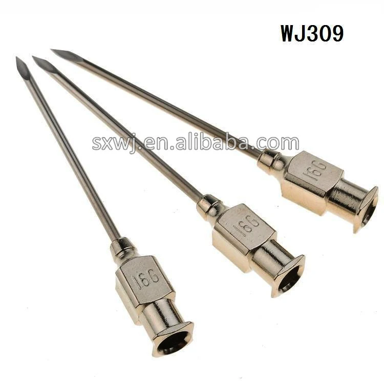 WJ309 Veterinary Syringe needle for animal . Injection SS Veterinary Needle