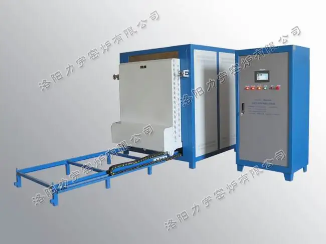 Liquid crystal touch screen high efficiency electric trolley 1800c muffle furnace