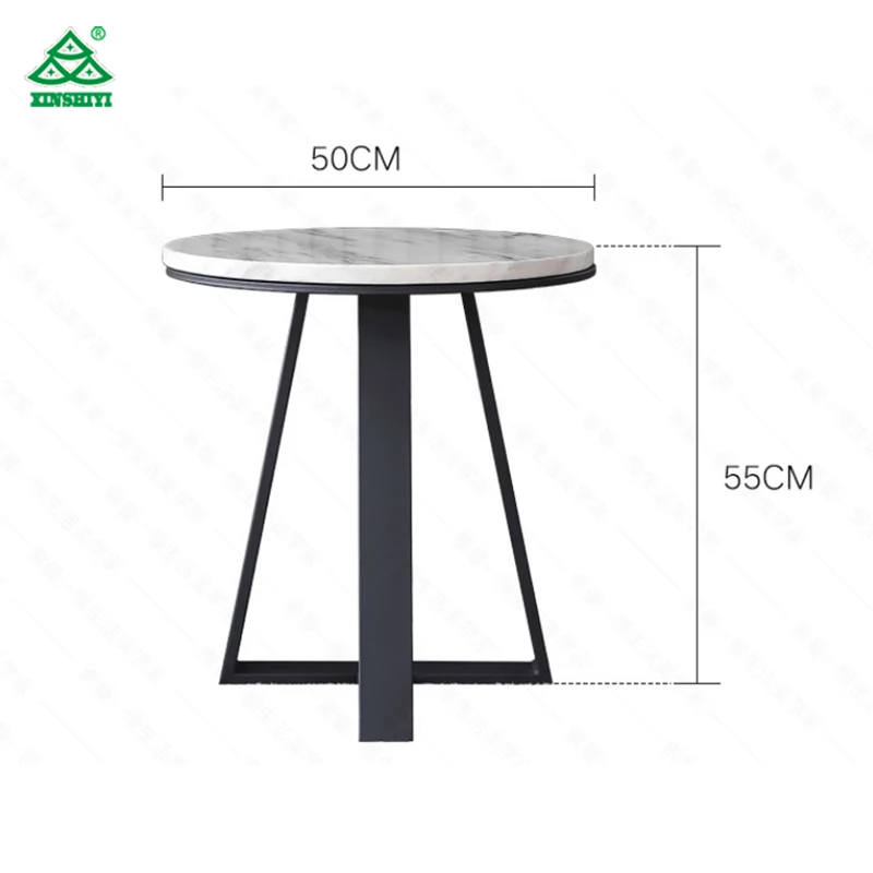 High Polish Marble Top Round Tea Table/Living Room Modern Design Coffee Table