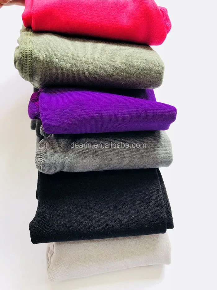 
DYLM-0981 Multiple Colors Microfiber Warm Thermal tights brushed Fleece Lined thick footless tights Leggings for baby and Girls 