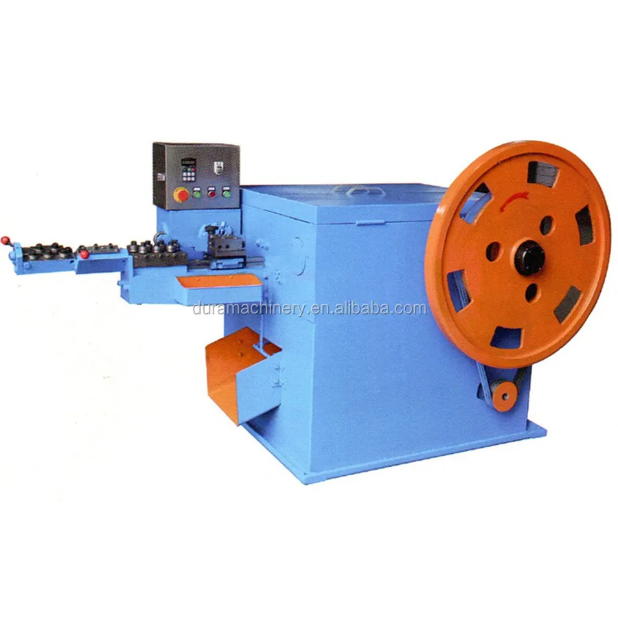 High speed double line nail making machine for wire nail production