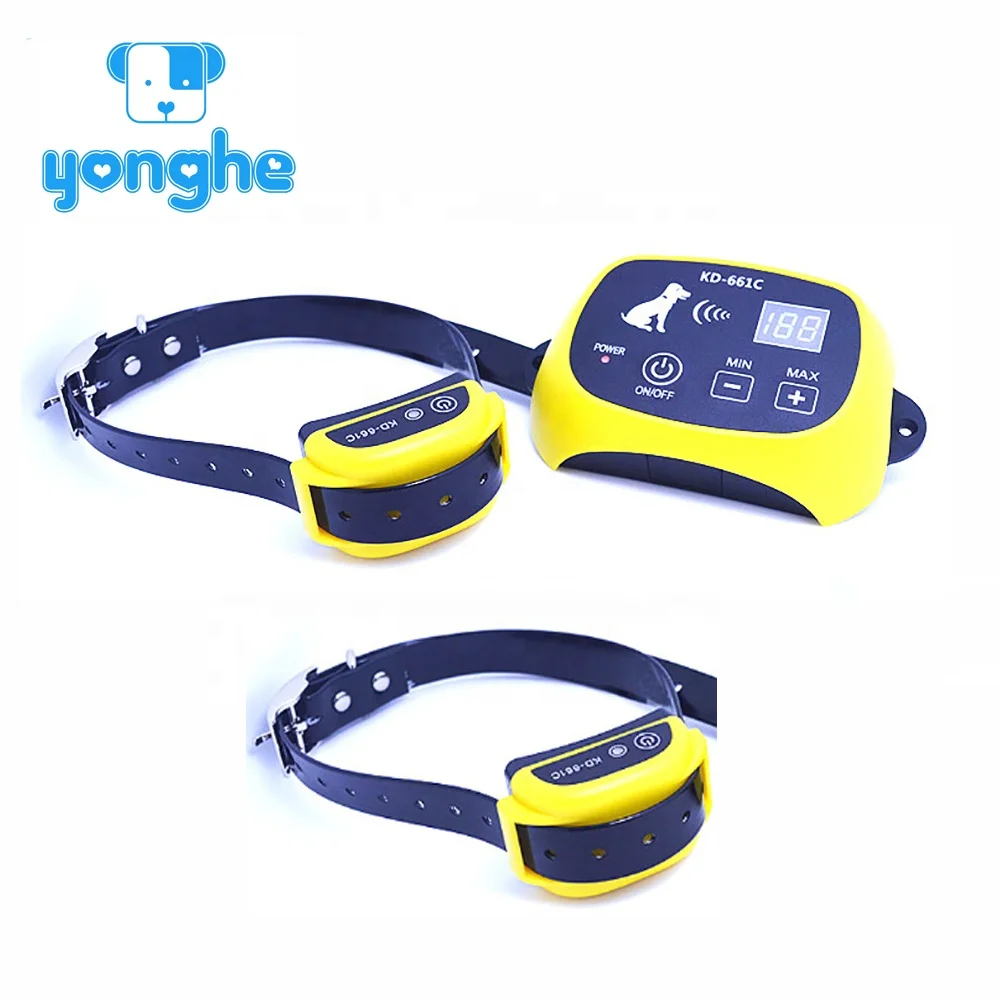 Electronic dog trainer training product electric dog fence rechargeable for 2 dogs