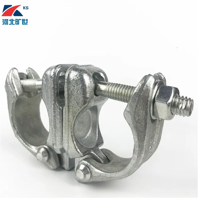 
BS double coupler galvanized EN74 Drop Forged 48.3*48.3MM Scaffolding Clamp Swivel Coupler 