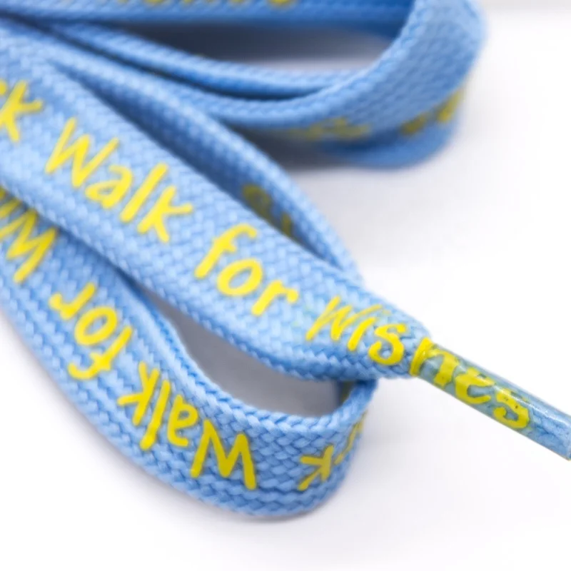 Hot sale customized silk screen  printing design promotional shoe lace