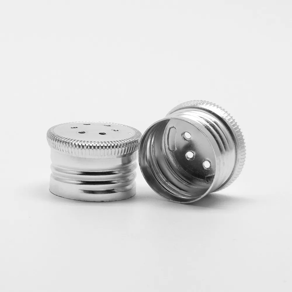 Custom design air tight made in china talcum metal powder bottle caps