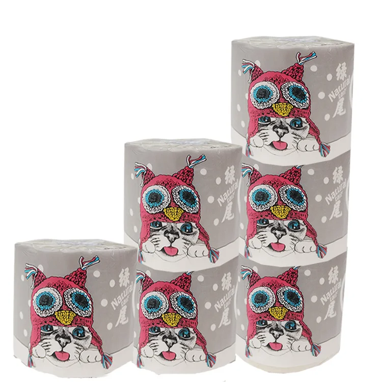 
Luxury Toilet Paper Roll Embossing Roller Product Bamboo New Toilet Tissue Bamboo Pulp 3 Ply Bath Room Unbleached 70g~150g Free 