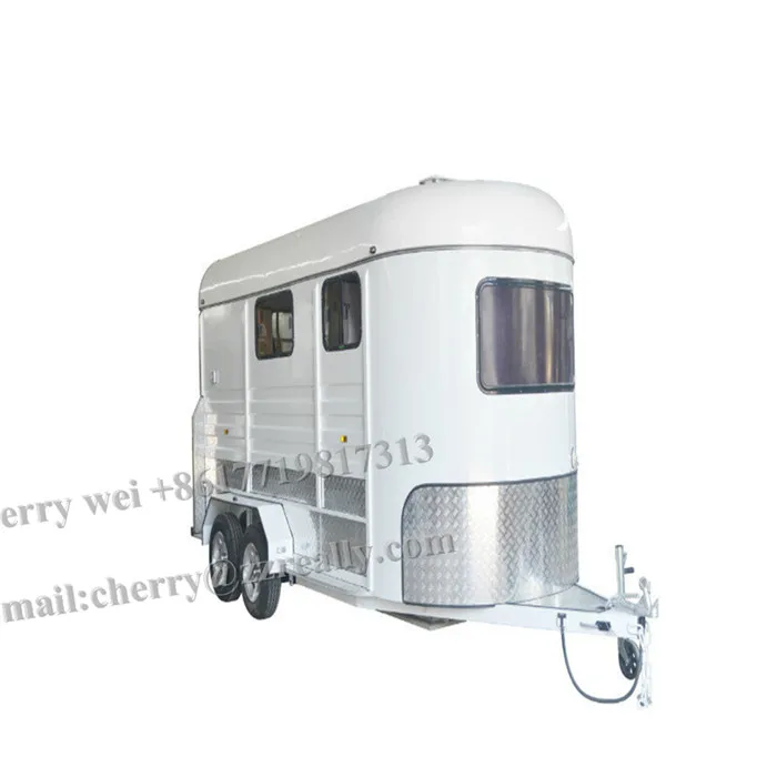 2 Horse Trailer Trailer for Horse Small Cheap Fiberglass China Other Trailers