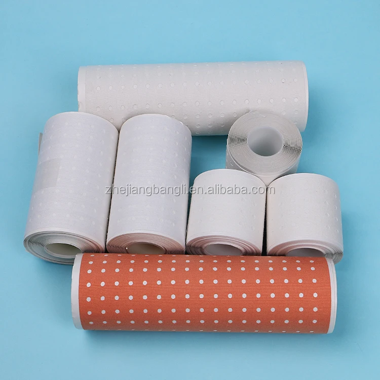 Healthcare Manufacturer Zinc Oxide Adhesive Tape 18cmx5m Red Beige Perforated Plaster