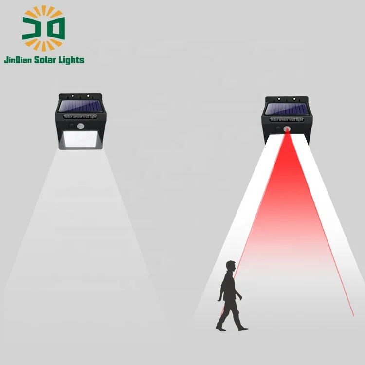 
JD High quality Solar Sensor Mode 4-Pack IP65 Waterproof Wall Lights for Outdoor 