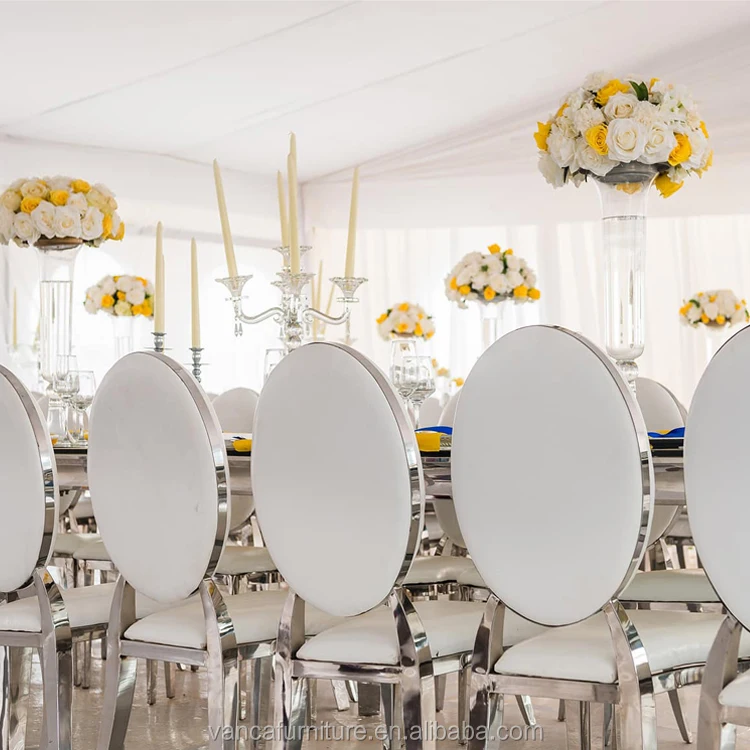 Fashionable romantic white wedding furniture wedding event chairs for sale
