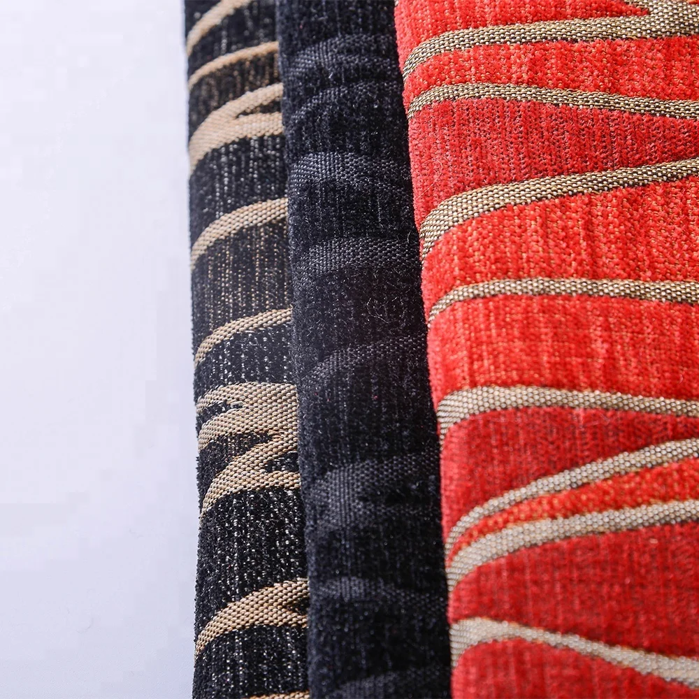 Flame Retardant Luxury Jacquard Chenille Upholstery Fabric