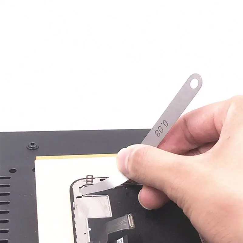 0.08mm  Blade Master Feeler Gauge Measurement Tool For iphone X 0.08mm sheets slice