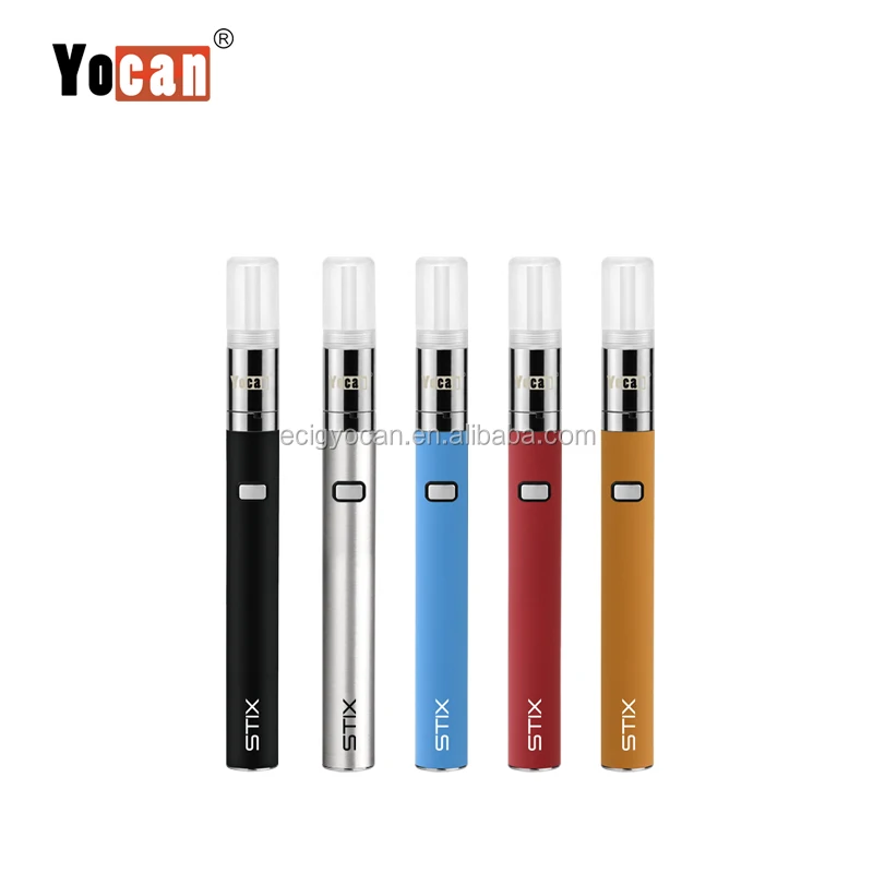 
320mah colorful Yocan STIX oil smoking pen vaporizer with advanced ceramic coil 