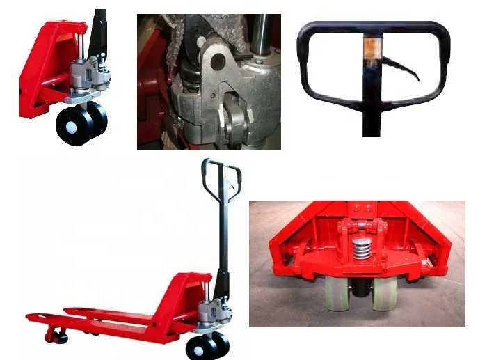 Small Mini Warehouse Equipment 2 3Ton Hand Hydraulic Pallet Truck Jack with Nylon/PU Wheels for sale