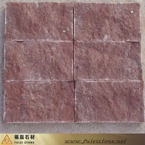 chinese granite red porphyry pavers (good price)