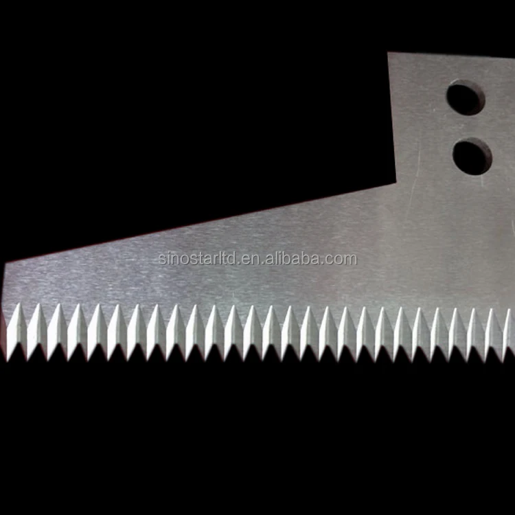HSS serrated packaging machine cutting blade for food industry