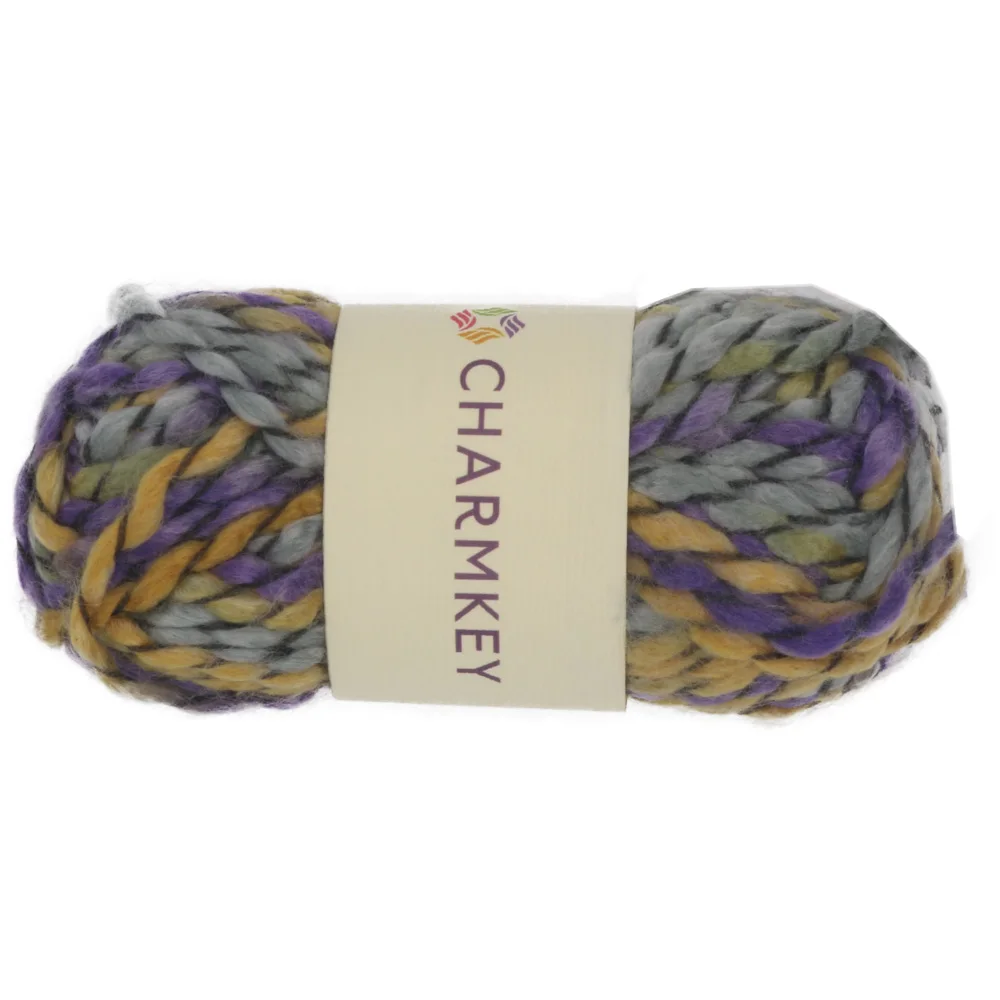 Charmkey, акриловая пряжа, необычная пряжа для вязания, ПОЛИЭФИРНАЯ ТЕКСТУРИРОВАННАЯ пряжа