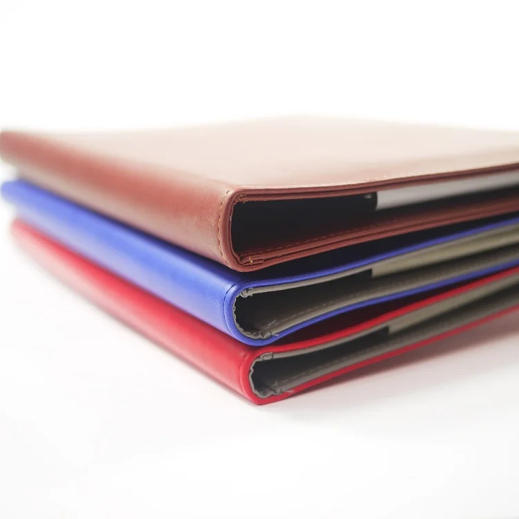 
2021 file folder manufacturer folding file folder,customized PU / nylon / real leather portfolio file holder for office 