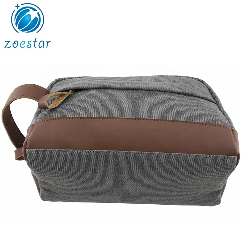 Men Quality Wallet wrist Casual Purse Big Casual Male Envelope Canvas Key Bag Clutch Grey