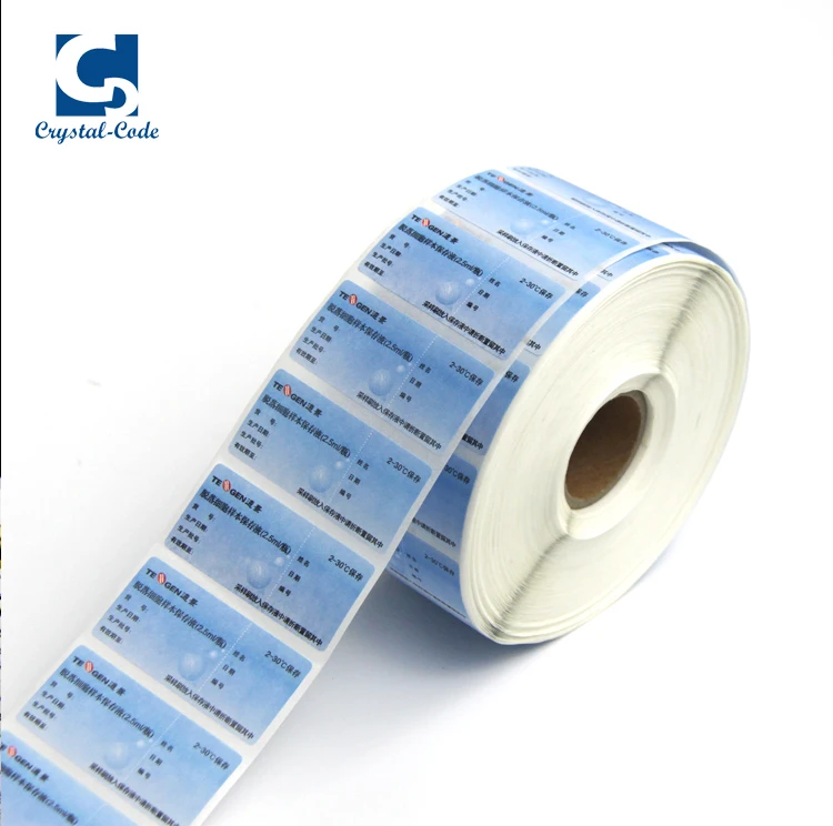 Low temperature test tube blood bag label, 10ml vial steroid labels, Medicine medical pill custom vitamin bottle label sticker