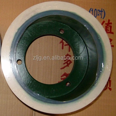 NBR spare parts rubber roller for rice mill with aluminum drum 6 inch