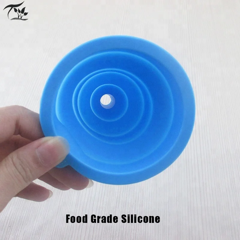 Silicone Collapsible Funnel Cooking Tool Kitchen Funnel  Silicone Foldable Funnel