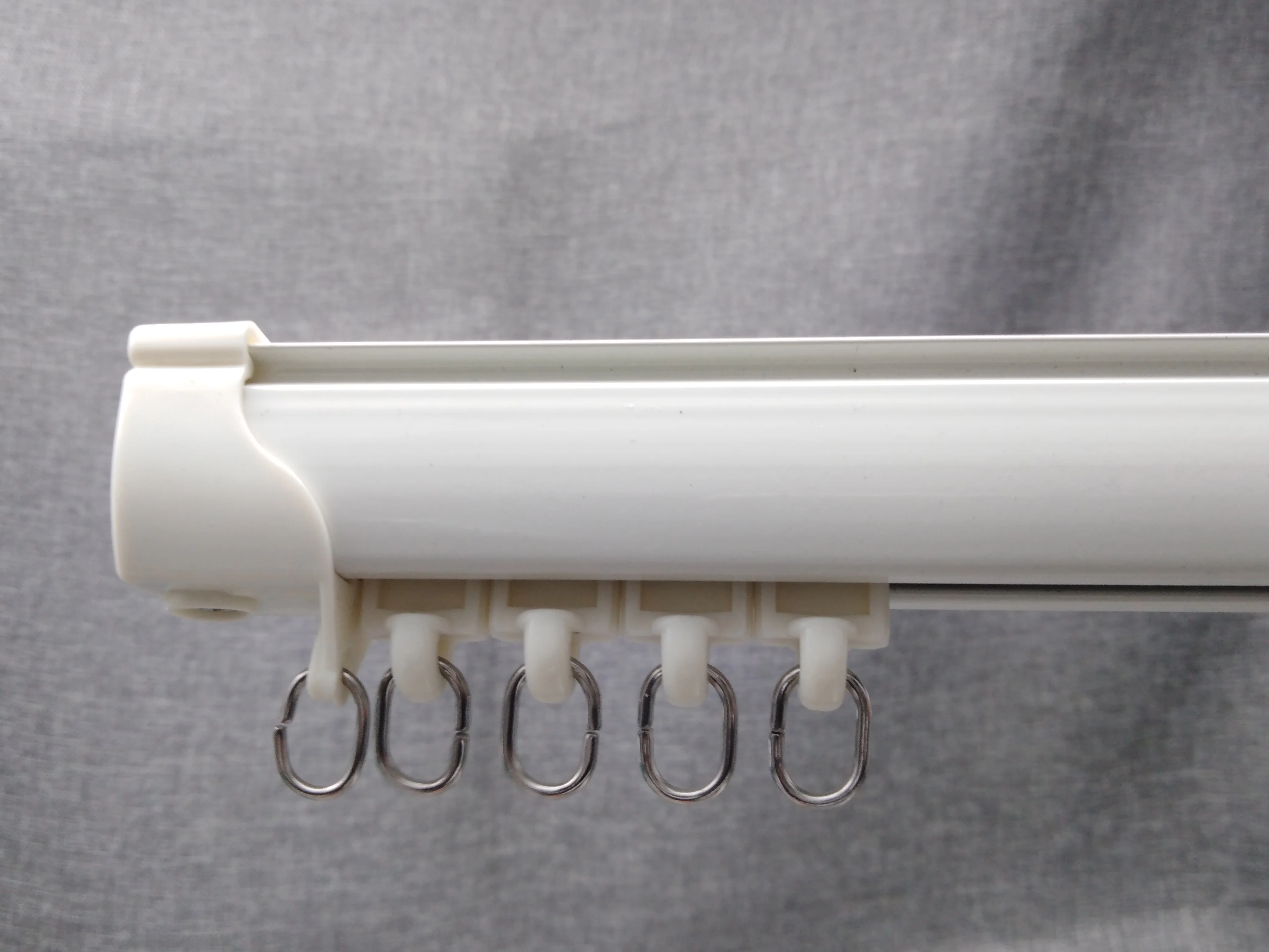 Good quality aluminium ivory color single curtain track, double curtain rail, curtain track rail for hotel design