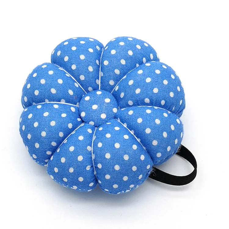 Free shipping Elastic Wrist Belt pumpkin Pin Cushion blue KJ58-1