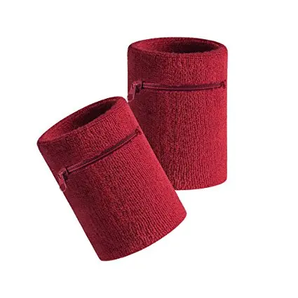 wristband with zipper pocket wristband with zipper pocket terry sweatband electric wristband sweatbands cotton nylon