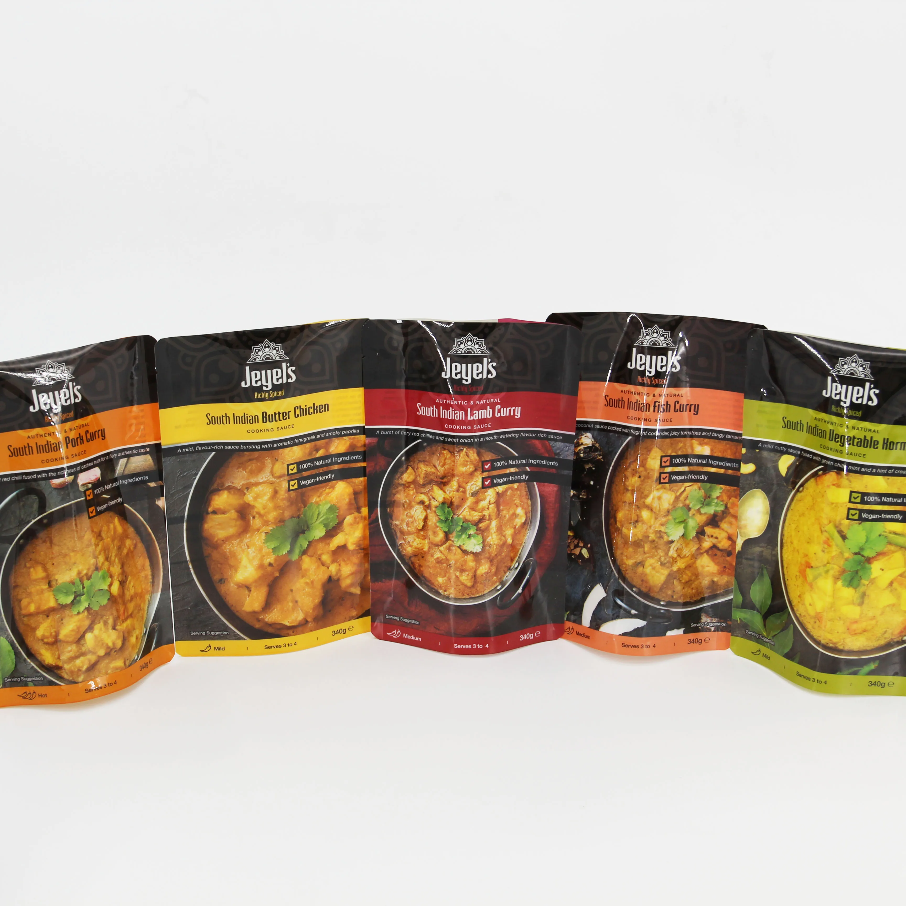 Accept customised printing clear ziplock nylon bag self heating food packaging