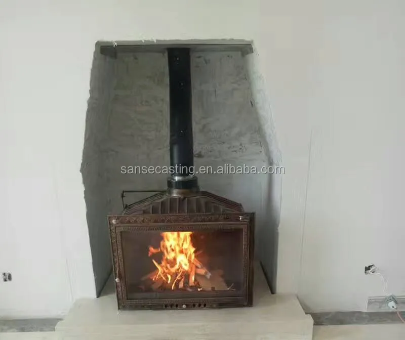 China factory direct hot selling cast iron wood burning fireplace BSC327