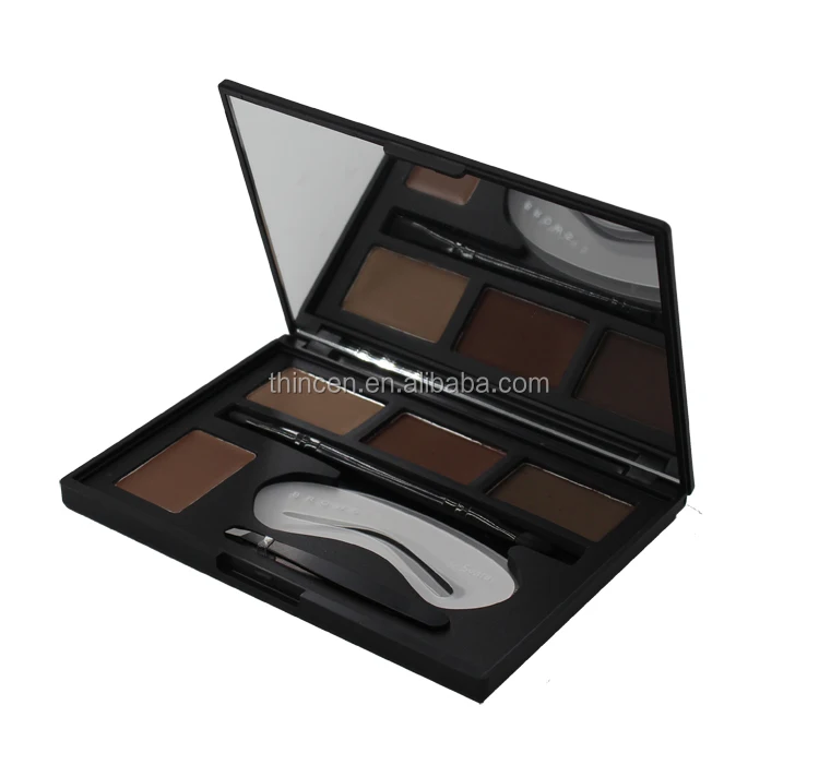 High quality cosmetics 4 color eyebrow powder palette eyebrow makeup powder kit private label