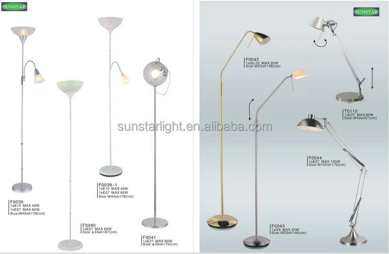 Wholesale New Products Modern Standing Floor Lamp With Fabric Shade For Home And Hotel Decor