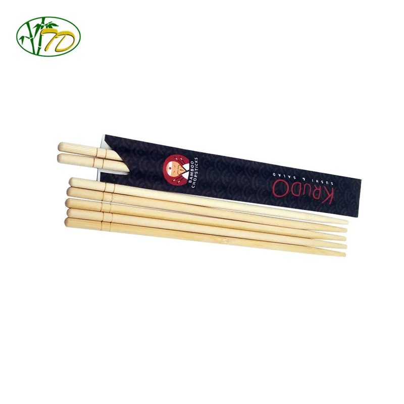 Hot Popular Logo Printing Round Bamboo Disposable Chopstick new style 20cm bamboo round chopstick