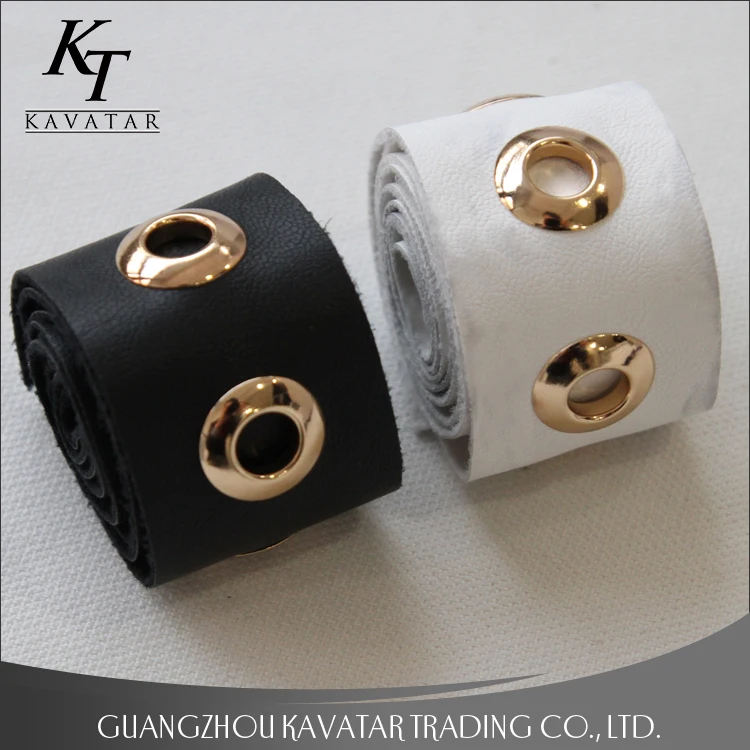 Высококачественные кожаные золотые петли шириной 3,5 см для одежды, оптовая продажа петель для ремня