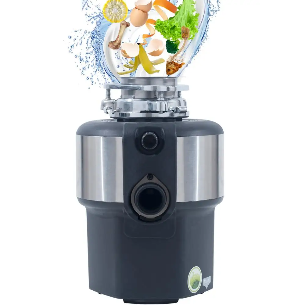 Auto-reverse grind system 1/2HP AC motor food disposal  Garbage grinder for household