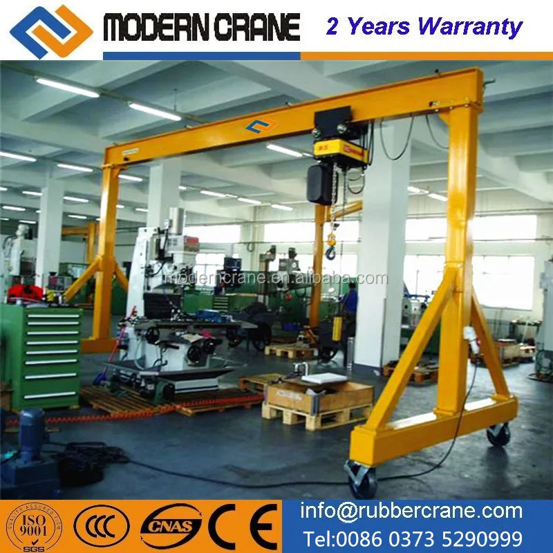 5T Mini mobile gantry crane workshop portable small gantry crane