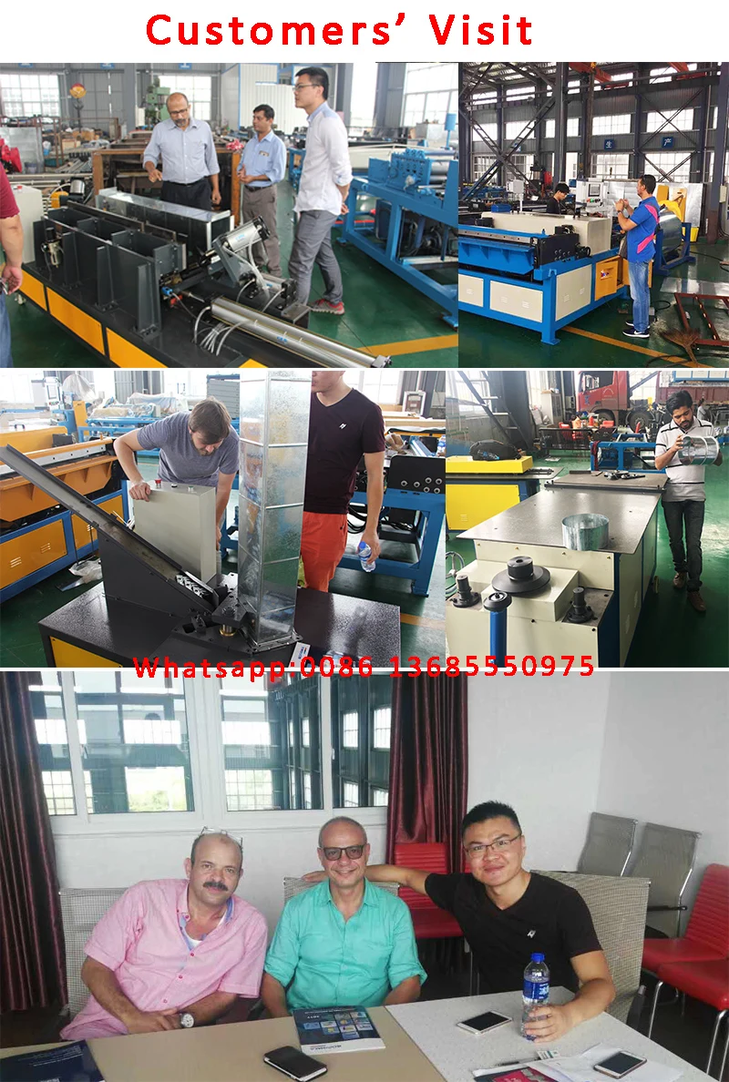 1.2mm Auto hvac duct line 5 air pipe making machine
