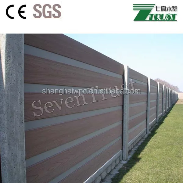 Factory Direct Wood Plastic Composite Fence Panel Waterproof Board Outdoor Wpc Fence Board