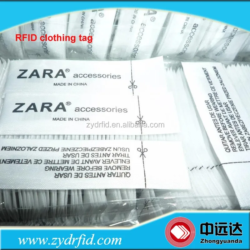 RFID tag дешевая одежда ткань rfid тег
