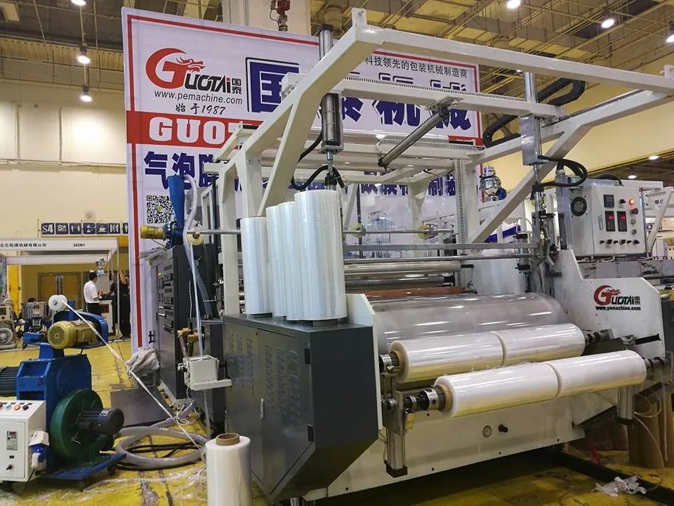 Winding Stretch Film Machine  Model No. GT-500 1000mm (Single & Double Extrussion) stretch film wrapping machine