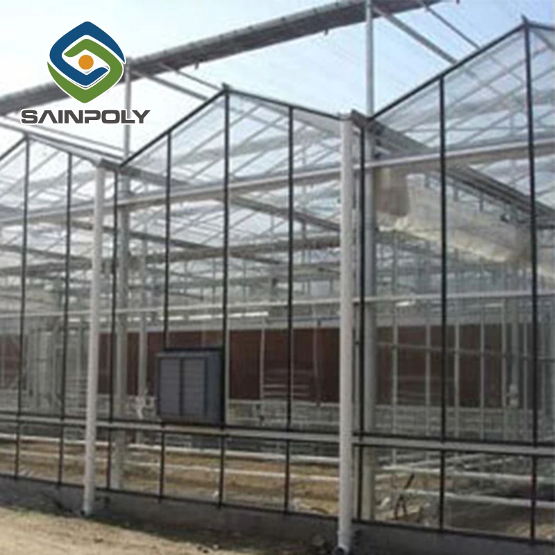 low cost agriculture glass greenhouse tent for sale