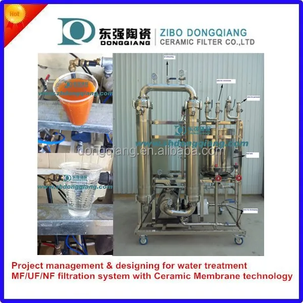 Water Purification With Microfiltration And Ultrafiltration Ceramic Membrane Filter Cartridge