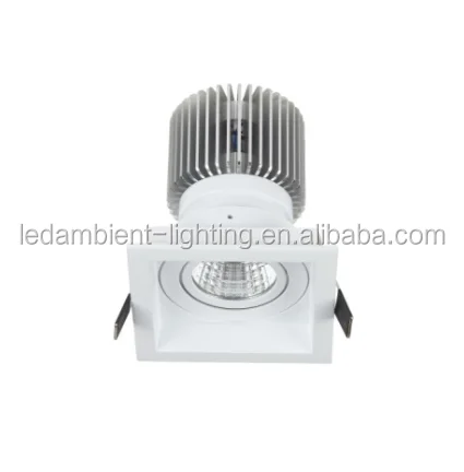 8w square led spot ceiling light recessed aluminum alloy spot light frame
