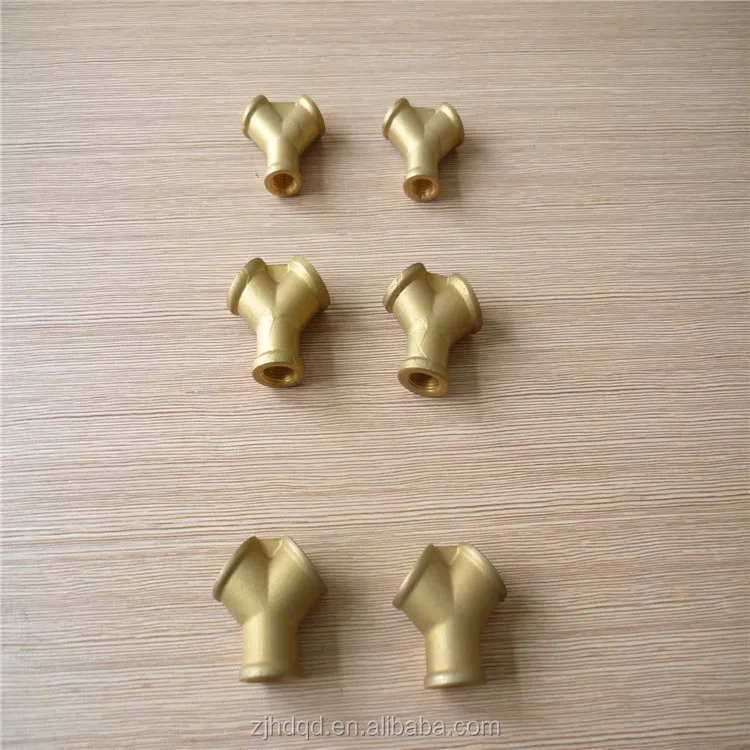 y type female brass fitting, brass heavy y connector,air compressor parts