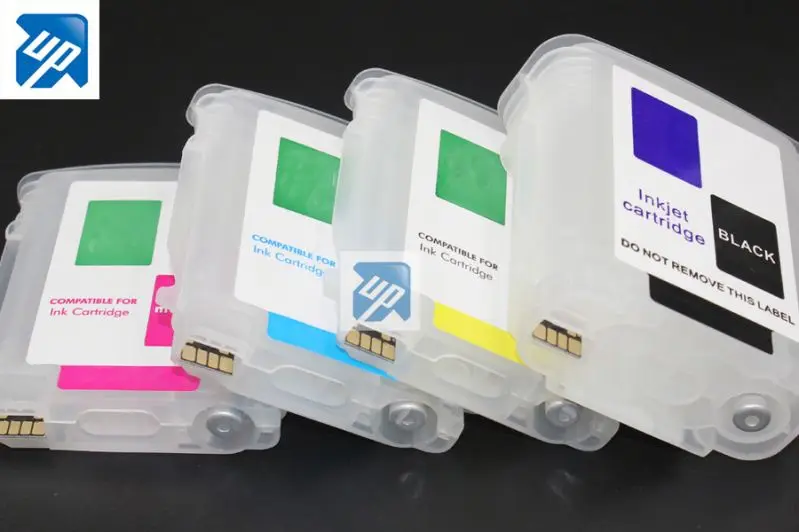 UP brand replacement for HP 82 11 Refillable ink Cartridges for HP DesignJet 111 111r A565A C4836a C4837a with ARC chip