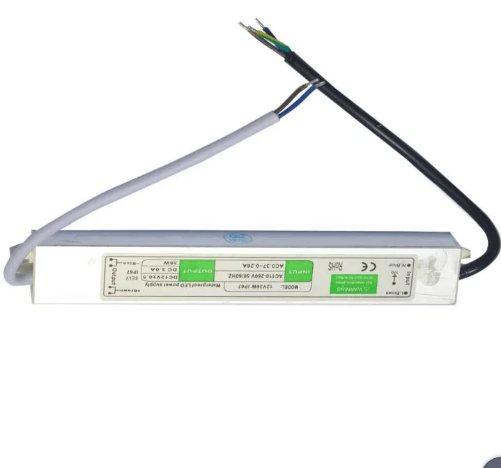 220vac to 24vdc waterproof led lighting power supply LED driver IP67 IP66 36w