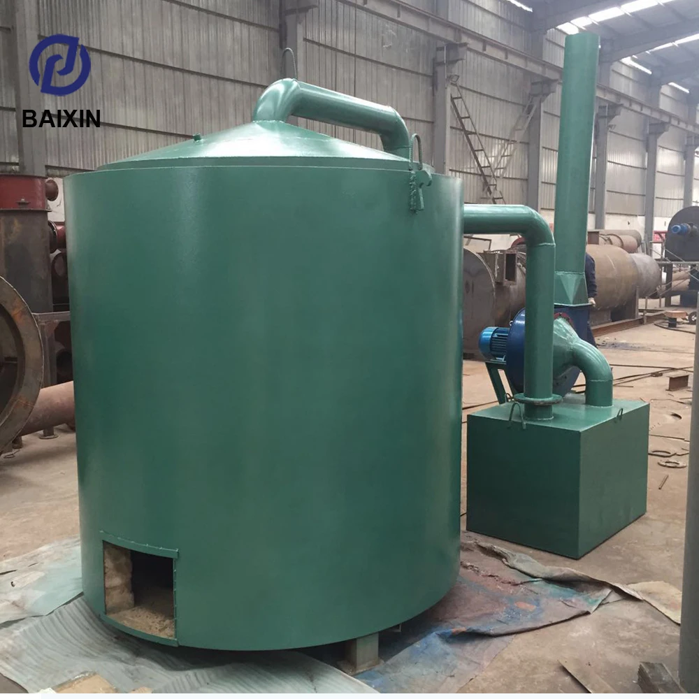 Stainless steel sawdust coconut shell wood charcoal carbonization furnace