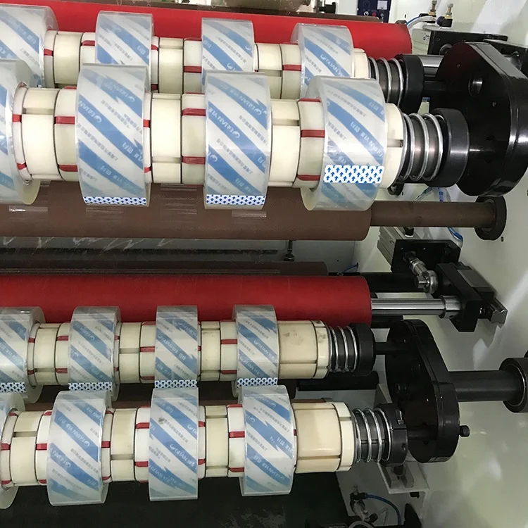 Hign speed bopp adhesive packing tape cutting rewinding and slitting machine